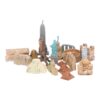 Zerodis Architecture Kits 17 PCS Ancient Egypt Miniature Buildings