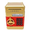Zerodis Electronic Mini ATM for Kids, 4 Digit Password Savings Cash Safe Box (Golden)