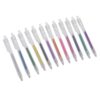 Zerodis Glitter Gel Pens Retractable 12 Color Set, 1.0mm Fine Tip