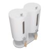 Zerodis Rice Storage Container Double Drum Rice Dispenser HIPS ABS PP