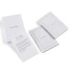 ZERONE CENTRE Premium Linen Vow Books His and Hers-5.7x4, 32 Lined Pages