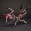 ZERO PLAIN 3D Metal Puzzles for Adults Metal Build Mantis Model Kits, Red