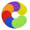 Zfrtyo Carpet Spots Markers 4 Inch 30 PCS 6 | Reusable Grip Carpet Dots Floor Markers for Activities Group Learning and Standing Spots