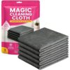 Zfrtyo Cleaning Cloth 5 Pack for Stainless Steel Glass (5 Cloths) | 7.87 × 11.81 inches Thick Microfiber Reusable