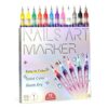 Zfrtyo Pens for Painting Nails 12 Markers Set with 0.5 Mm Tip Doodle Pens for Girls Women
