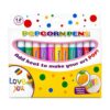 Zfrtyo Popcorn Pens 12PCS Puffy Pens for Cards | 12 vivid heat activated create raised Funny 3D popcorn adding texture to cards