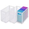 Zhengmy 3 Pcs Hanging File Organizer Letter Size File Holder Metal Mesh Filing Box Desktop Folder Letter Storage Cabinets Magazine Holder with Handles for Home Office School Document (White)
