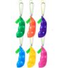 Zhnkl Squeeze Bean Keychain Fidget Toys,Edamame Pea Stress Relief 6 Pcs