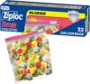 Ziploc Gallon Food Storage Slider Bags, Power Shield Technology for More Durability, 32 Count (Pack of 9)