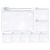 Zipper Storage Bags - 7 Pieces Clear Zipper Pouch