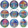 ZIRKIT 8Pcs Acrylic Shiny DIY Diamond Coasters for Adult Beginners