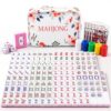 ZIVOYCO American Mahjong Tile Set, 166 Tiles with Carry Bag, Pink Floral