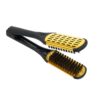 ZJchao Hair straightening comb with double sided brus