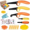 ZLemma Cardboard Construction Kit - 401 PCS Kids Building Set with Safe Serrated Cutter, Crease Roller, Screws & Nuts, STEM Upcycled Tool for DIY Cardboard Projects, Engineering & Creativity