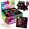 ZMLM 165 Pcs Rainbow Scratch Paper Art Notes - Crafts for Kids Ages 4-8