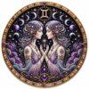 Zodiac Pearl Art Kit, DIY Astrology Bead Painting Set (Gemini)