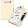 Zoenley Clipboard with Storage, 8.5 x 11'' Dry Erase Cover Clip Board