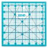 Zoid 6-1/2" X 6-1/2" Acrylic Ruler, Reversible Ruler for Measuring, Quilting Ruler, Slip-Resistant Ruler, Clear