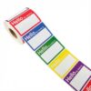 ZoKhnyx 500 Pcs Name Tags Stickers, 3.5x2.25 inch Blank Name Labels Stickers, 5 Colors Double-line Nametags Name Tag Sticker for Kids, Classroom, School, Office, Conferences, Locker, School Supplies