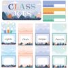 Zonon 75 Pcs Classroom Jobs Bulletin Board Set Mountains Class Job Chart