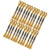 Zopsc 24Pcs Embroidery Thread, Glossy Gold Braided Floss