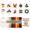 Zplontya Christmas Cross Stitch Kits Include Printed Patterns & Instruction