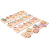 ZQsmgs Fruit Dinosaur Vehicle Shape Sorting Game, Matching Peg Toy