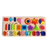 ZQsmgs Wooden Number Shape Puzzle Board, Math Learning Toy