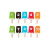 ZQsmgs Wooden Popsicle Counting Toy, Number Matching Set
