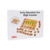 ZQsmgs Wooden Ten Frame Math Counter, Early Learning Toy