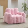 ZRedRoad 41" Large Bean Bag Chairs for Adults with Pull Ring, Armrests