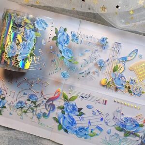 ZSALTT PET Beautiful Niche Collage Materials Flowers and Plants washi Tape for DIY Handmade Decoration (90435)