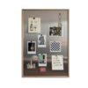 ZUBBLINORA Wood Frame Stainless Steel Magnetic Bulletin Board for wall
