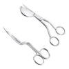 ZWODRSC 2 Pcs Applique Duckbill Scissors, 6" Stainless Embroidery Scissors