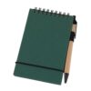 ZWWAAZHF Pocket Notebook with Elastic Strap, Green