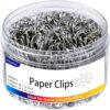 ZYFOFFICE Shiny Silver Jumbo Paper Clips, 1.3 Inch & 2 Inch, 400pcs