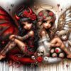 Zythron Diamond Art Kits for Adults,Angels and Demons Diamond Painting Kits