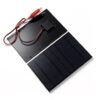ZyvermontX 5V Mini Solar Panel with Tiger Clip 2.5W Polycrystalline