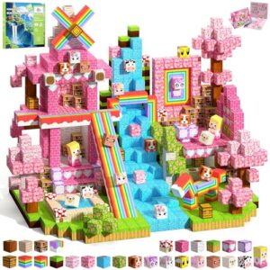 100PCS Magnetic Blocks, Toys Castle Building Cube Birthday Gifts for Girls