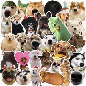 105 PCS Cute Dog Sticker Pack, Waterproof Vinyl Dogs Stickers Bulk, Holographic Funny Stickers, Dog Stickers for Scrapbooking, Water Bottles, Laptops, Scrapbooks and Gifts for Party Favor