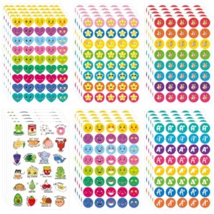 1120Pcs Motivational Reward Stickers for Kids and Students, Includes Stars, Smiley Faces, Hearts, A+, Thumbs Up, and Fun Pun Designs, Must-Have for Elementary Teachers and Homeschool Classroom