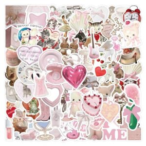 120Pcs Coquette Stickers Cute Vinyl Laptop Stickers Pack