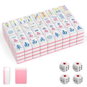 1.2" American Mahjong Tile Set, 166 Tiles + 4 Dice, Mahjong Tiles Only