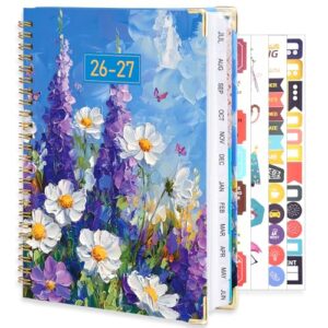 2026-2027 Academic Planner, A5 Weekly & Monthly Purple Floral
