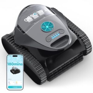 (2026 Upgrade)TALOSBO C1 Wall Climbing Robotic Pool Cleaner, Semi-Gray Blue
