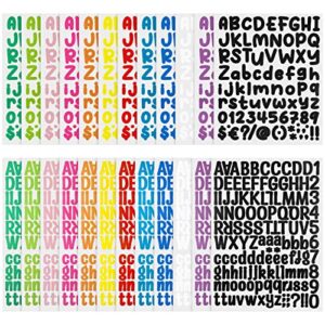 2316 Pcs Letter Stickers, 12 Colors Waterproof Vinyl Alphabet,Vivid Style