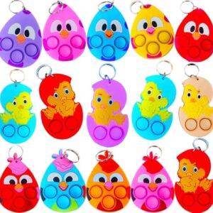 30 Pcs Bulk Born Egg Mini Pop for Adult and Kids,Small Easter Rabbit Party Favors and Classroom Student Gifts
