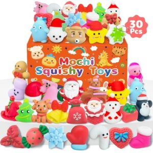 30 Pcs Christmas Squishy Toys, Party Favors Goodie Bags Stuffers for Kids