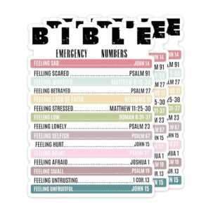 3Pcs Pray About Everything Philippians 4:6 Bible Verse Stickers