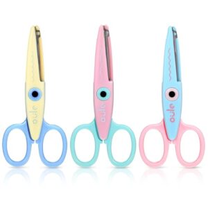 3pcs Zig Zag Scissor,Decorative Pattern Edge Craft Scissor,5.2 x 2.52 Inch